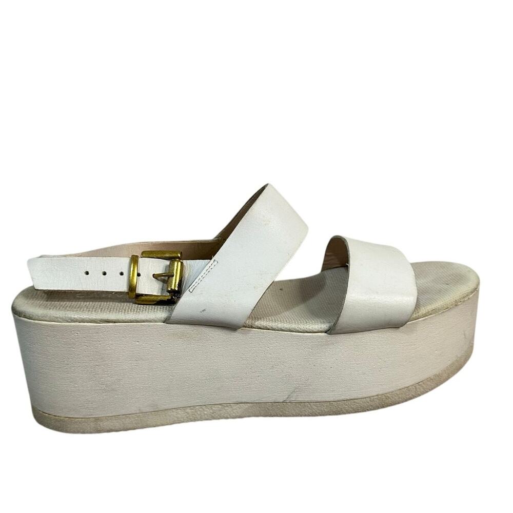 CARVELA KURT GEIGER Women's Krown Flatform Sandals Size 40/US 9 In White